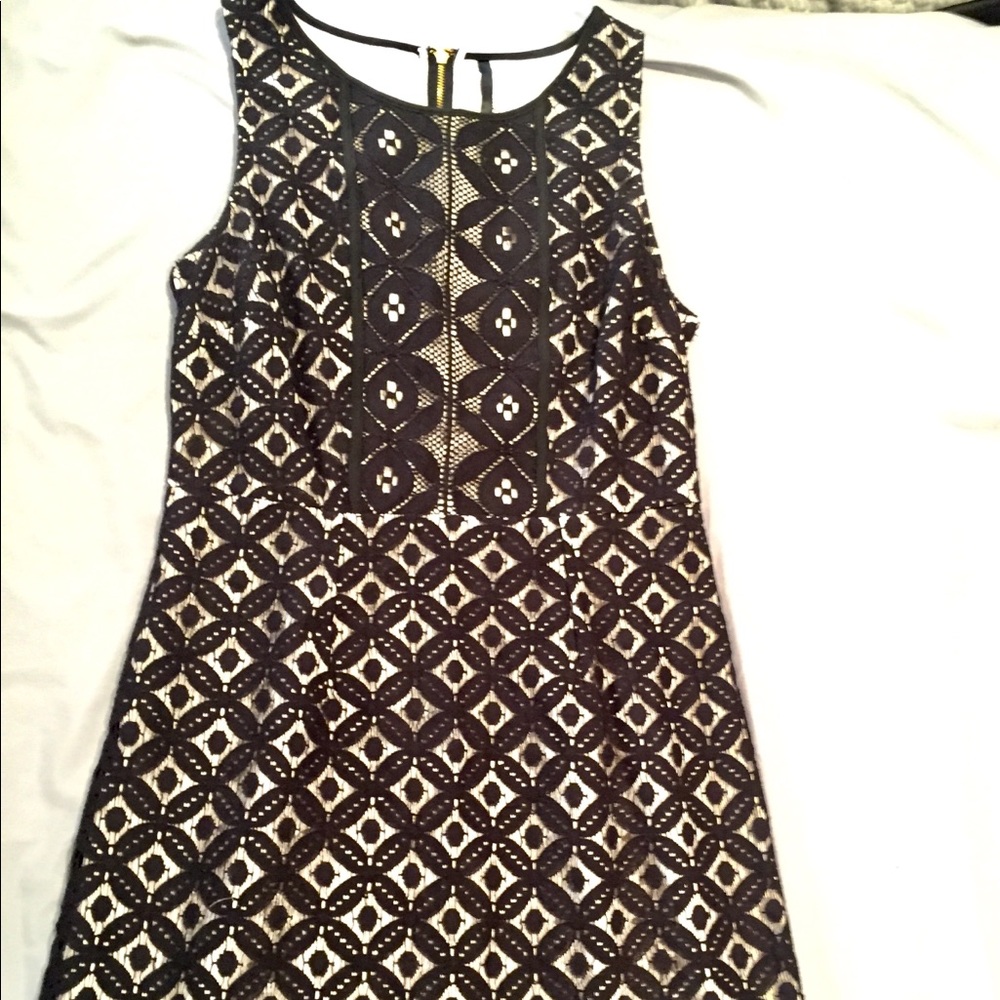 Kenzie lace overlay sleeveless dress